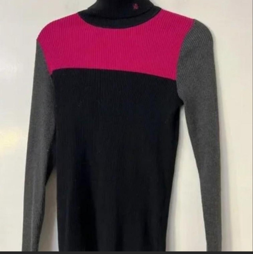 Ralph Lauren Pink and Gray Knit Sweater